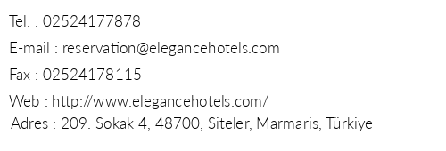 Elegance Hotels International telefon numaralar, faks, e-mail, posta adresi ve iletiim bilgileri